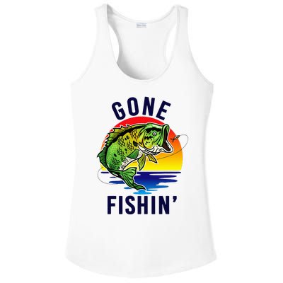 Gone Fishing Ladies PosiCharge Competitor Racerback Tank