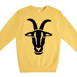 Goat Face Premium Crewneck Sweatshirt