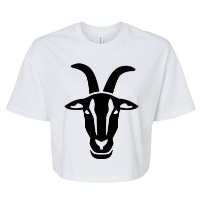 Goat Face Bella+Canvas Jersey Crop Tee