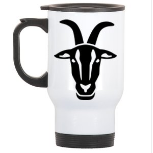 Goat Face Stainless Steel Travel Mug