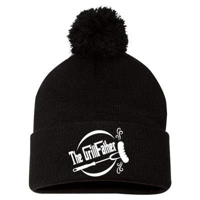 Grill Father , Grill , Bbq Party Pom Pom 12in Knit Beanie