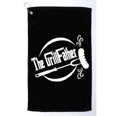 Grill Father , Grill , Bbq Party Platinum Collection Golf Towel