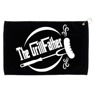 Grill Father , Grill , Bbq Party Grommeted Golf Towel