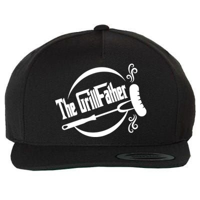 Grill Father , Grill , Bbq Party Wool Snapback Cap