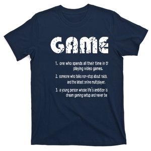 Gamer Funny Gamer Definition Video Games Gaming Teen T-Shirt