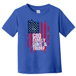 God Family Guns And Trump Gift Great Gift Toddler T-Shirt