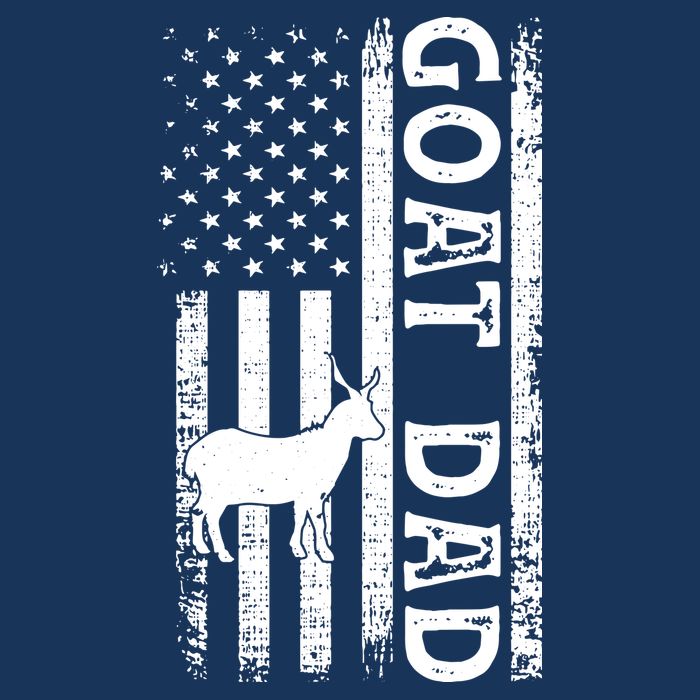 Goat Farmer Gift American Flag Goat Dad Funny 7 Panel Mesh Trucker Snapback Hat