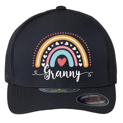 Grandma Funny Gift For Grandma Cute Granny Rainbow Mothers Day Gift Flexfit Unipanel Trucker Cap