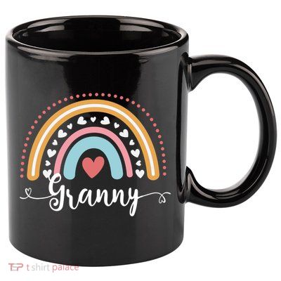Grandma Funny Gift For Grandma Cute Granny Rainbow Mothers Day Gift 11oz C Handle Ceramic Mug