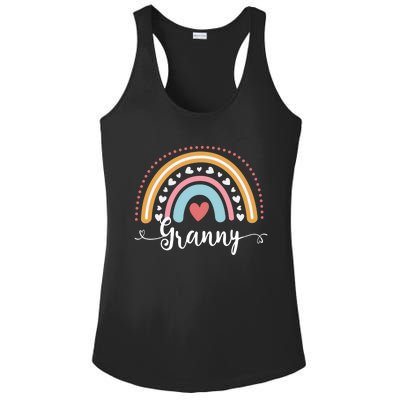 Grandma Funny Gift For Grandma Cute Granny Rainbow Mothers Day Gift Ladies PosiCharge Competitor Racerback Tank