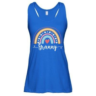 Grandma Funny Gift For Grandma Cute Granny Rainbow Mothers Day Gift Ladies Essential Flowy Tank
