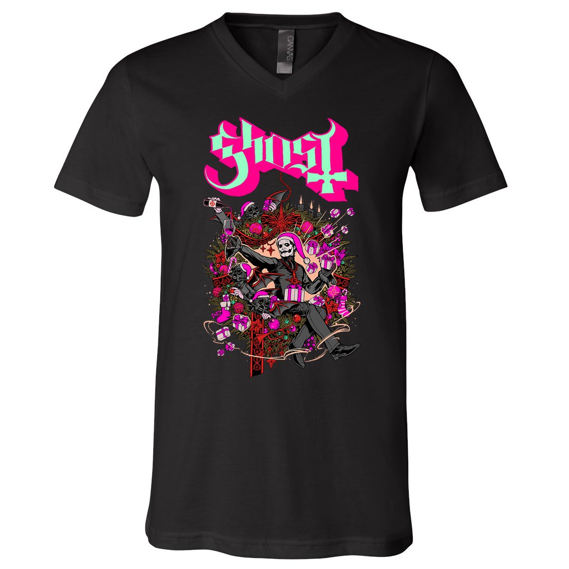 Ghost – Festivus V-Neck T-Shirt
