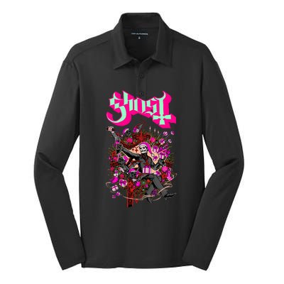 Ghost – Festivus Silk Touch Performance Long Sleeve Polo