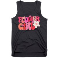 Groovy Flower Girl A Bridesmaid Proposal Flower Tank Top