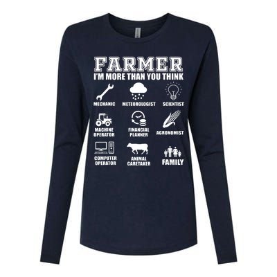 Great Farmer Gift Tractor Farm Cattle Arable Farming Womens Cotton Relaxed Long Sleeve T-Shirt