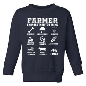 Great Farmer Gift Tractor Farm Cattle Arable Farming Toddler Sweatshirt