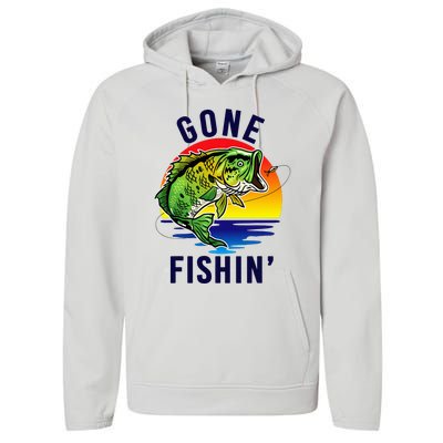 Gone Fishing Performance Fleece Hoodie