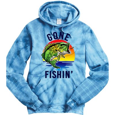 Gone Fishing Tie Dye Hoodie