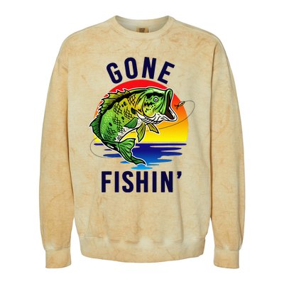 Gone Fishing Colorblast Crewneck Sweatshirt