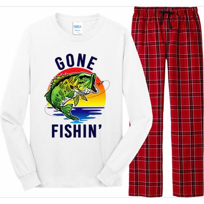 Gone Fishing Long Sleeve Pajama Set