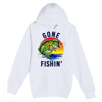 Gone Fishing Premium Pullover Hoodie