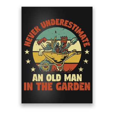 Gardener Funny Gardening An Old Man In The Garden Plant Poster