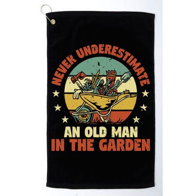 Gardener Funny Gardening An Old Man In The Garden Plant Golf Towel