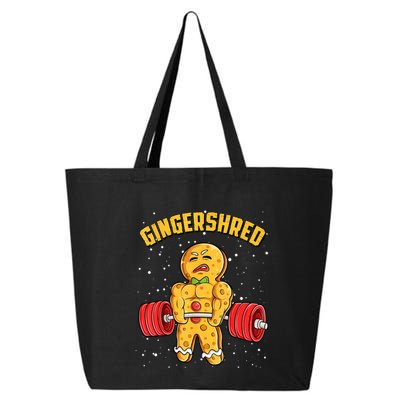Gingershred Funny Gingerbread Man Gym Bodybuilding Christmas 25L Jumbo Tote