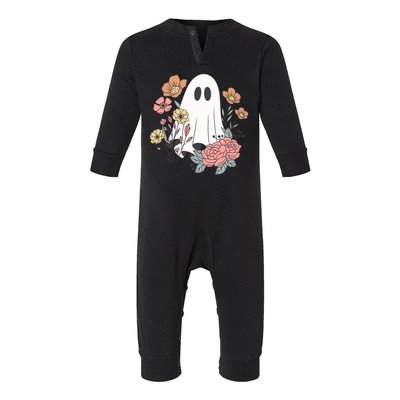 Ghost Floral Infant Fleece One Piece