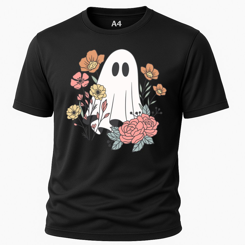 Ghost Floral Cooling Performance Crew T-Shirt