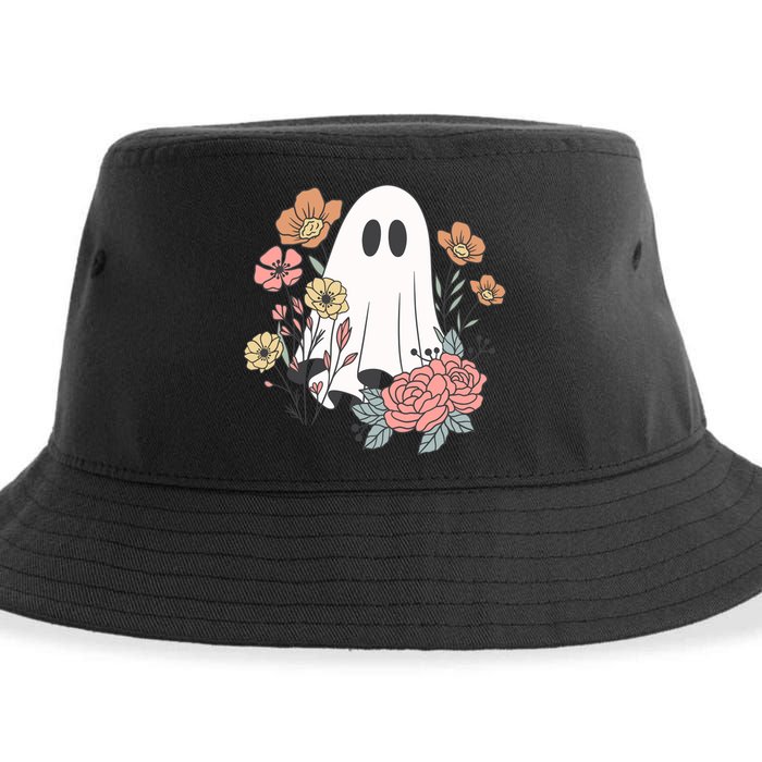 Ghost Floral Sustainable Bucket Hat