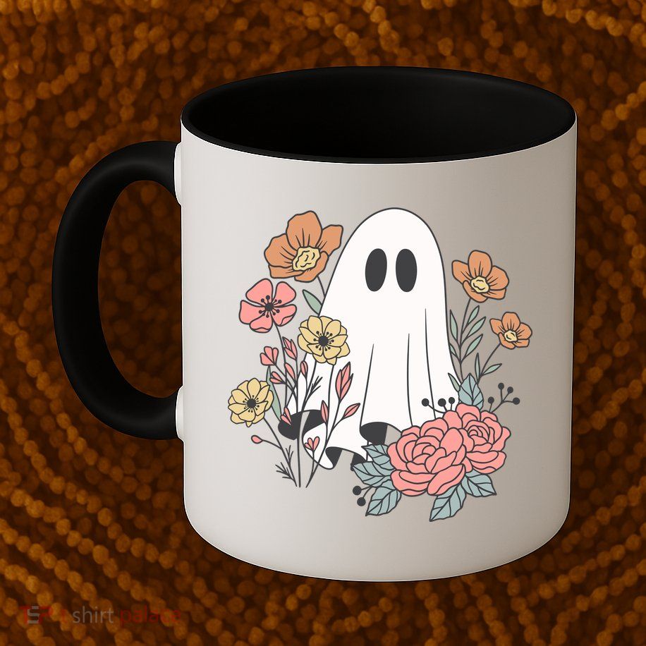 Ghost Floral Mug