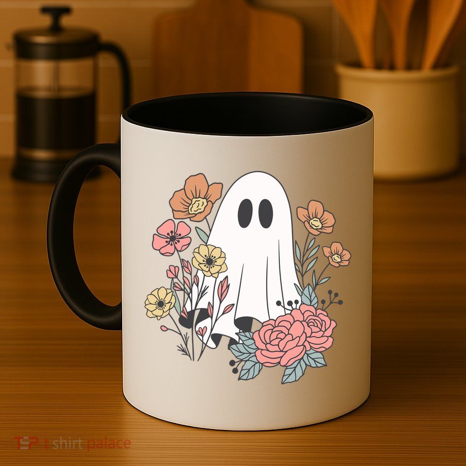 Ghost Floral Mug