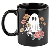 Ghost Floral 11oz C Handle Ceramic Mug