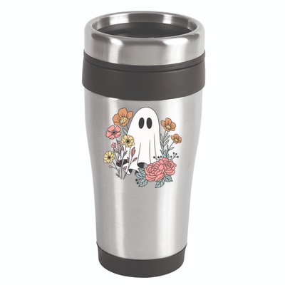 Ghost Floral 16oz Travel Tumbler