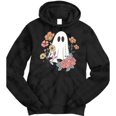 Ghost Floral Tie Dye Hoodie