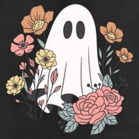 Ghost Floral Trucker Hat
