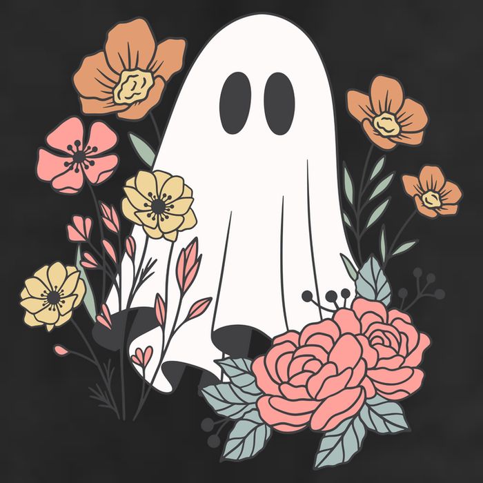 Ghost Floral Trucker Hat