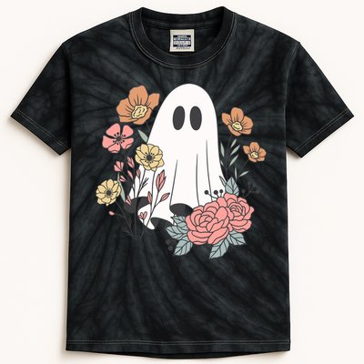 Ghost Floral Kids Tie-Dye T-Shirt