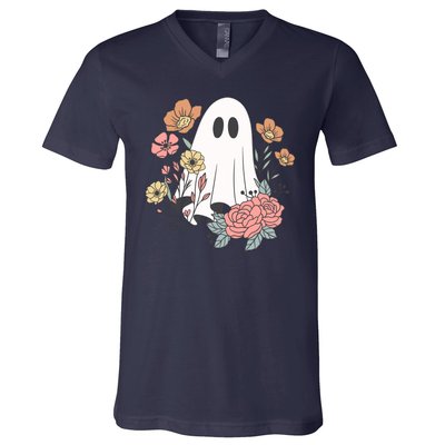 Ghost Floral V-Neck T-Shirt