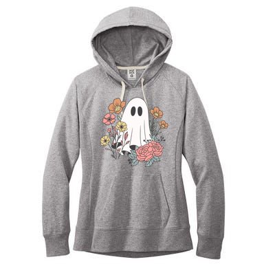 Ghost Floral Women's Fleece Hoodie