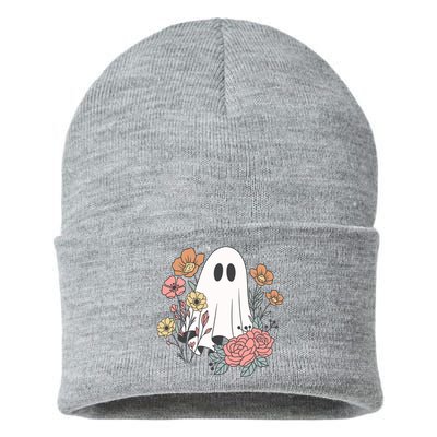 Ghost Floral Sustainable Knit Beanie