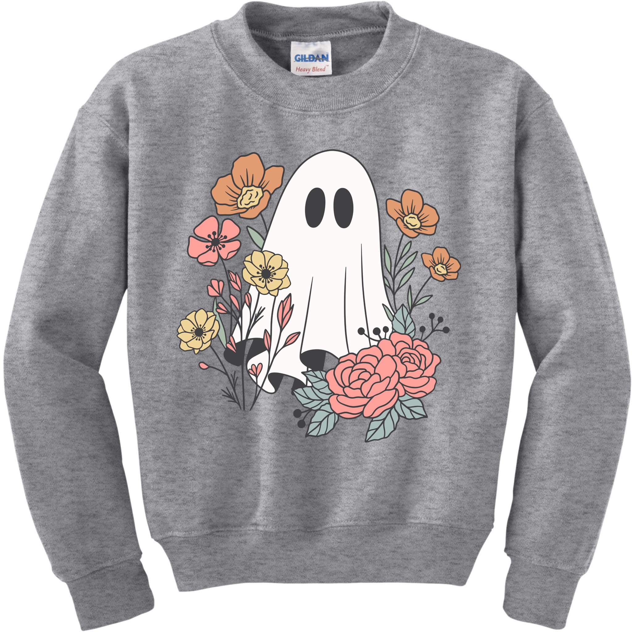 Ghost Floral Kids Sweatshirt