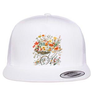 Gardening Funny Gardener Women Garden Lover Plant Flat Bill Trucker Hat