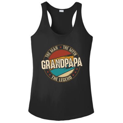 Grandpapa From Grandchildren Grandpapa Myth Legend Ladies PosiCharge Competitor Racerback Tank