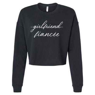 Girlfriend Fiance Cropped Pullover Crew