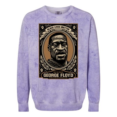 GEORGE FLOYD Colorblast Crewneck Sweatshirt