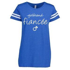 Girlfriend Fiancee Gift Fiance Engaget Party Gift Enza Ladies Jersey Football T-Shirt