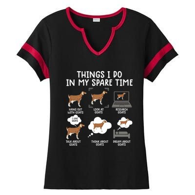 Goat Funny Gift Goat Gift Famer Tee Funny Gift Goa Funny Meaningful Gift Ladies Halftime Notch Neck Tee