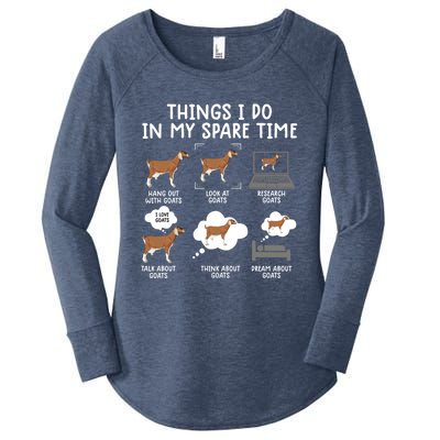 Goat Funny Gift Goat Gift Famer Tee Funny Gift Goa Funny Meaningful Gift Women's Perfect Tri Tunic Long Sleeve Shirt